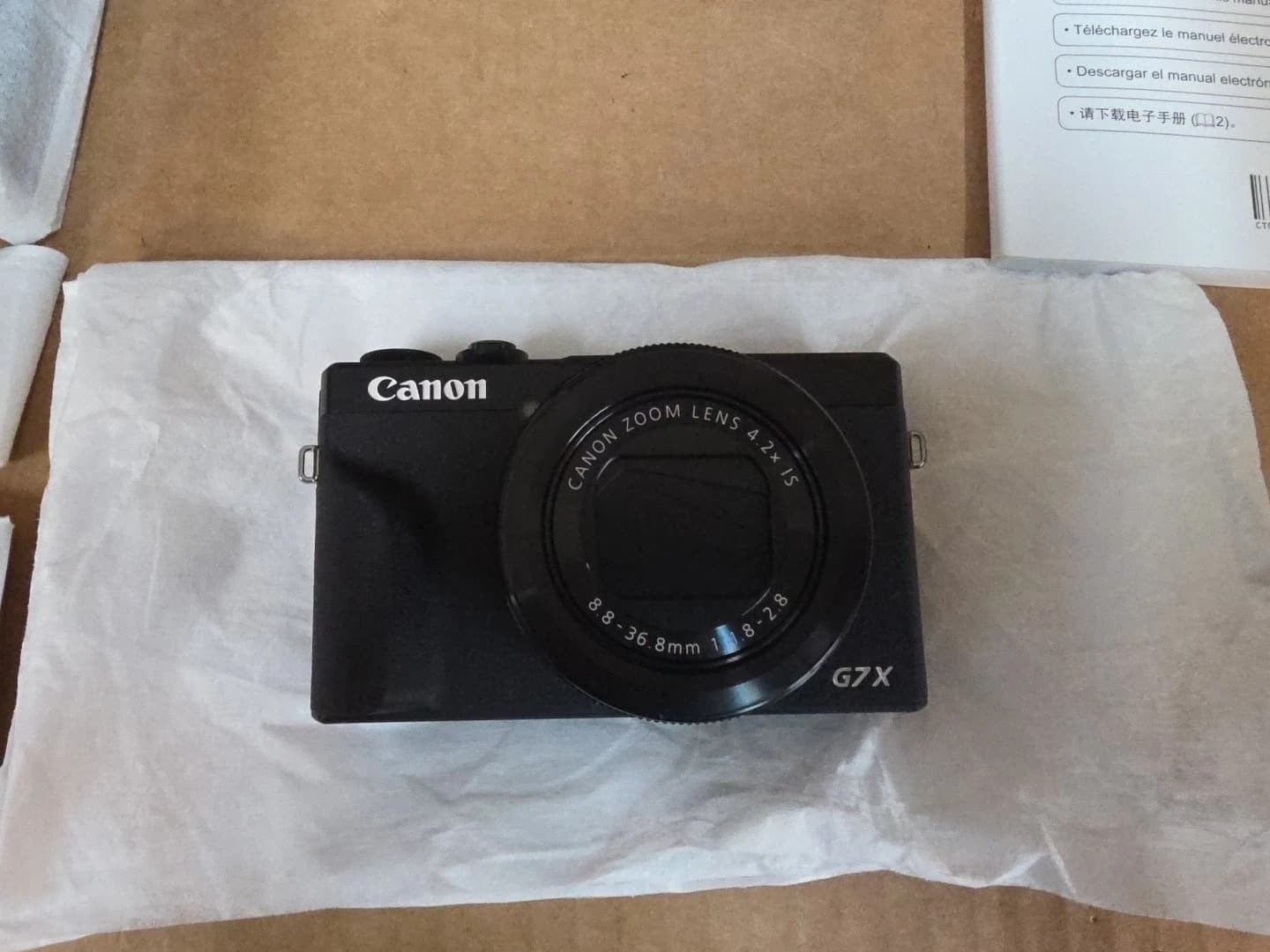 Canon PowerShot G7 X Mark III Black Open Box - Image 1